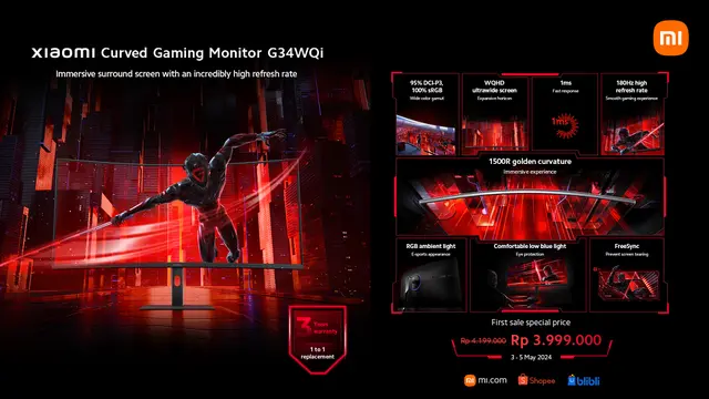 Xiaomi Rilis Monitor Baru Mulai Rp 1 Jutaan, Bisa Buat Kerja hingga Main Game