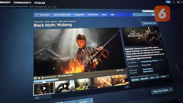 Black Myth: Wukong Catatkan Rekor 2,2 Juta Pemain Bersamaan dalam Waktu Kurang dari 24 Jam di Steam!